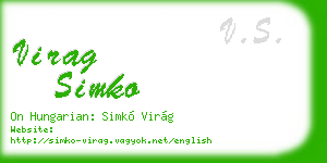 virag simko business card